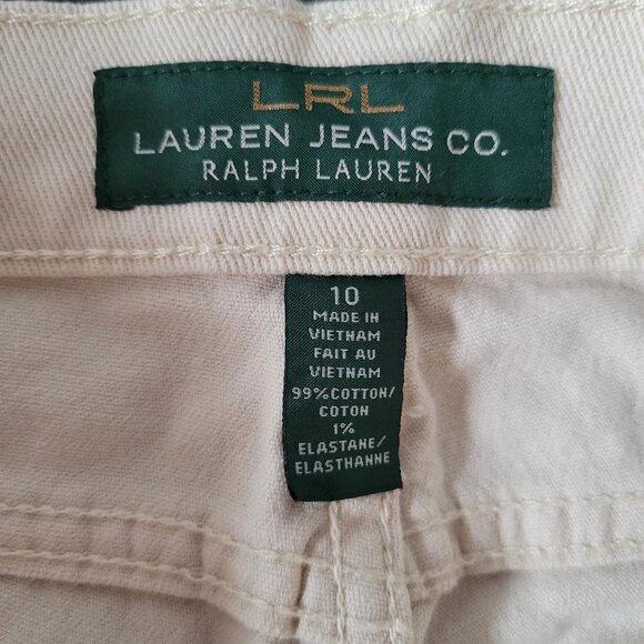 Lauren Ralph Lauren Cotton Denim Jeans, Ivory, Modern Straight Ankle, Women’s 10 - Picture 5 of 9